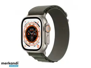 Apple Watch Ultra GPS + Cellular 49mm Titanium Green Alpine Loop MQFN3FD/A