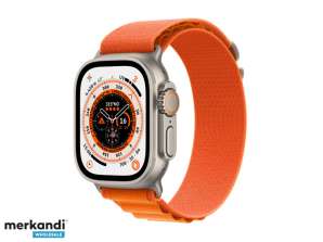 Apple Watch Ultra GPS + Celular 49mm Titânio Laranja Alpine Loop MQFL3FD/A