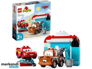 LEGO duplo - Тачки: Блискавка Маккуїн і Матер на автомийці (10996)