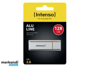 Intenso Alu Line USB Flash 128GB 2.0 Plata 3521496