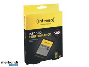 Intenso SSD SATA III-ytelse 500 GB intern 3814450