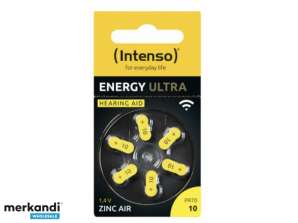 Intenso Energy Ultra A10 PR70 Button Cell for Hearing Aids 6 Blister 7504416