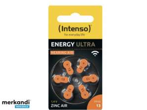 Intenso Energy Ultra A13 PR48 Knopfzelle für Hörgeräte 6er Blister 7504426