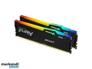 Kingston Fury Beast RGB készlet 2 x 16GB DDR5 5200MT/s CL40 KF552C40BBAK2-32