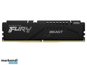 Kingston Fury Beast Μαύρο 32GB DDR5 5200MT/s CL36 DIMM KF552C36BBE-32