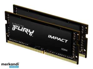 Kingston Fury Impact Kit 2 x 32 GB 2666 MHz DDR4 CL16 SODIMM KF426S16IBK2/64