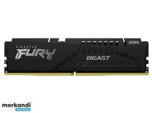 Kingston Fury Beast Μαύρο 8GB DDR5 5200MT/s CL36 DIMM KF552C36BBE-8