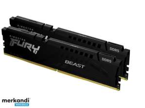 Kingston Fury Beast Zwart 2 x 8GB DDR5 6000MT/s CL36 DIMM KF560C36BBEK2-16