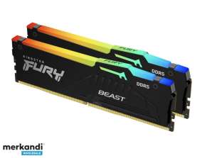 Kingston Fury Beast komplekts 2 x 32GB DDR5 5200MT/s CL36 DIMM KF552C36BBEAK2-64