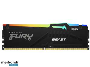 Kingston Fury Τέρας RGB 2 x 32GB DDR5 6000MT/s CL40 DIMM KF560C40BBAK2-64