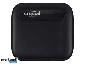 Crucial X6 - 4000 GB - USB Type-C - 3.2 Gen 2 - Juoda CT4000X6SSD9