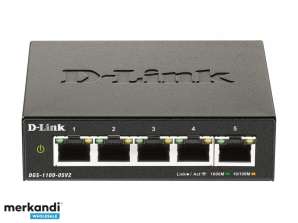 D Link 5 Port Smart Managed Switch DGS 1100 05V2/E