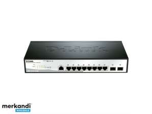 D-Link Smart Switch 10-port 8 x 10/100/1000+ 2 x Gigabit SFP DGS-1210-10/E