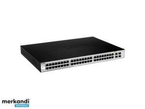 D-Link Web Smart Switch gerido 48 x 10/100/1000 + 4 x SFP DGS-1210-48/E