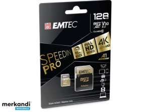 Emtec MicroSDXC 128 ГБ SpeedIN PRO CL10 95 МБ/с FullHD 4K UltraHD