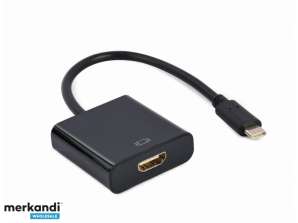 CableXpert USB Type-C - HDMI Adaptörü, siyah - A-CM-HDMIF-03