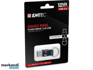 USB Flash Sürücü 128GB Emtec Nano Halka T100 USB 3.2 (180MB/s)