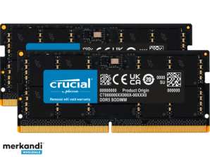 Oluline 64GB 2 x 32GB DDR5 4800MHz 262-kontaktiline SO-DIMM CT2K32G48C40S5