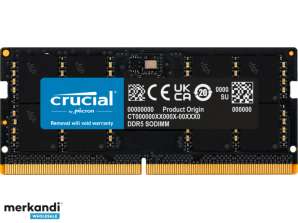Crucial 32 ГБ 1 x 32 ГБ DDR5 4800 МГц 262-контактный SO-DIMM CT32G48C40S5