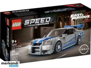 LEGO Speed Champions - 2 szybkie 2 wściekłe Nissany Skyline GT-R R34 (76917)
