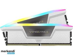 Corsair Vengeance RGB 32GB 2 × 16GB DDR5 DRAM C40 hvit CMH32GX5M2B5200C40W