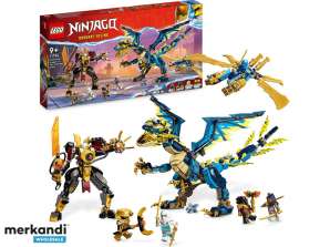 Duelul robotului LEGO Ninjago vs. dragonul elementar 71796