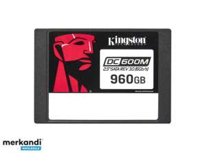 Kingston Technology DC600M 960GB SSD blandet brug 2,5 SATA SEDC600M/960G
