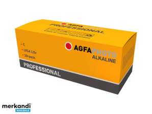 AgfaPhoto Professional LR14 Baby C Batería Alcalina Manganeso 1.5 V 10 Pack