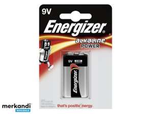 Batteri Energizer Alkalisk effekt 9V 6LR61 E Block 1st.