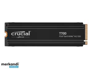 Afgørende Micron SSD T700 4TB PCIe M.2 NVME Gen5 CT4000T700SSD5