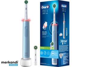 Oral B PRO 3 3000 with 2 CrossAction Brush Heads Blue 759752