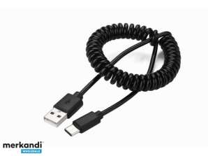 CableXpert USB Type C Kabel  0 6 m  schwarz   CC USB2C AMCM 0.6M