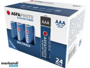 AGFAPHOTO paristo alkalinen Micro AAA LR03 1.5V 24 pakkaus