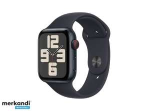 Apple Watch SE Alaşımı. 44mm GPS Hücresi. Gece Yarısı Spor Bandı S/M MRH53QF/A