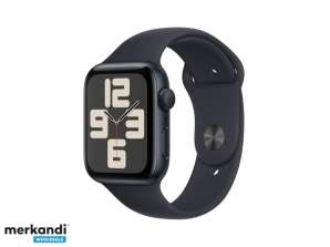 Apple Watch SE Alaşımı. 44mm GPS Gece Yarısı Spor Bandı M/L MRE93QF/A