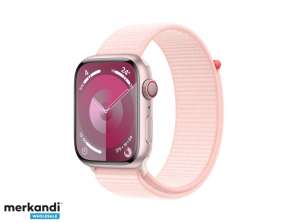 Apple Watch S9 Алюминиевый 45 мм GPS Сотовая связь Розовая спортивная петля MRMM3QF/A