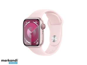 Apple Watch S9-legering. 41mm GPS Cellulaire Roze Sportband S/M MRHY3QF/A