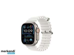 Apple Watch Ultra 2 Titanium 49mm GPS клетъчна бяла океанска лента MREJ3FD / A