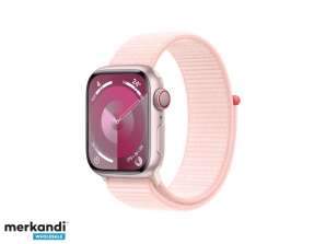 Apple Watch S9 сплав. GPS клетъчен 41 мм розов спортен контур светло розов MRJ13QF / A