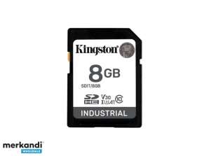 Kingston SD kortelė 8GB SDHC Industrial 40C to 85C SDIT/8GB