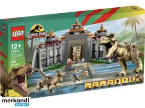LEGO Jurassic World T.rex & Raptors Attack on the Visitor Center 76961