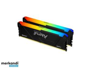 Kingston FURY Beast 32 ГБ 2x16 ГБ 3200 МТ/с DDR4 CL16 DIMM KF432C16BB2AK2/32