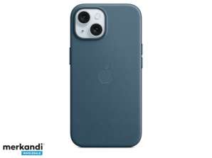 Apple iPhone 15 Hoesje van fijne stof met MagSafe Pacific Blue MT3G3ZM/A
