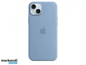 Apple iPhone 15 Plus силиконов калъф с MagSafe зимно синьо MT193ZM/A