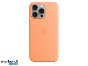 Silikonowe etui Apple iPhone 15 Pro Max z pomarańczowym sorbetem MagSafe MT1W3ZM/A