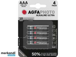 AGFAPHOTO Batteria ultra alcalina Micro AAA confezione da 4