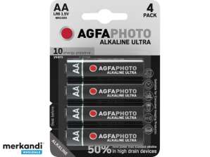AGFAPHOTO Batteria Ultra Alcalina Mignon AA Confezione da 4