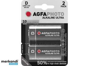 AGFAPHOTO batteri Ultra alkalisk mono D 2 pakke