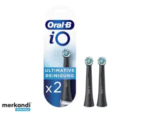 Oral B iO Clean Ultimative Reinigung x2 Aufsteckbürsten Schwarz OB983