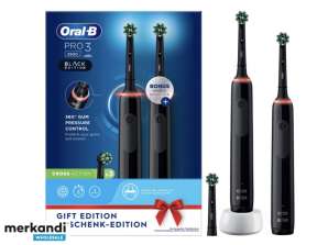 Oral B Pro 3 3900 Electric Toothbrush incl. 2 Handpiece Black 760215
